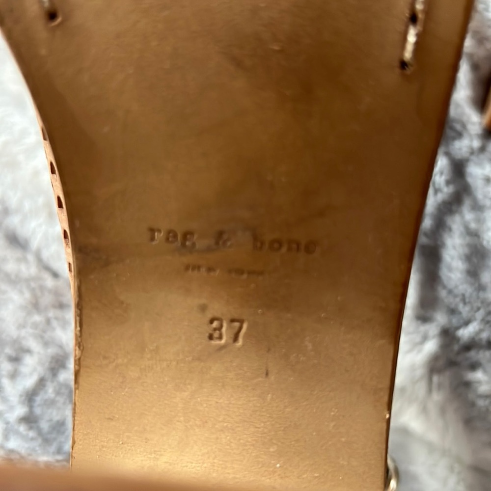 Rag & Bone “Wyatt” Open Toe Booties 37 - image 4